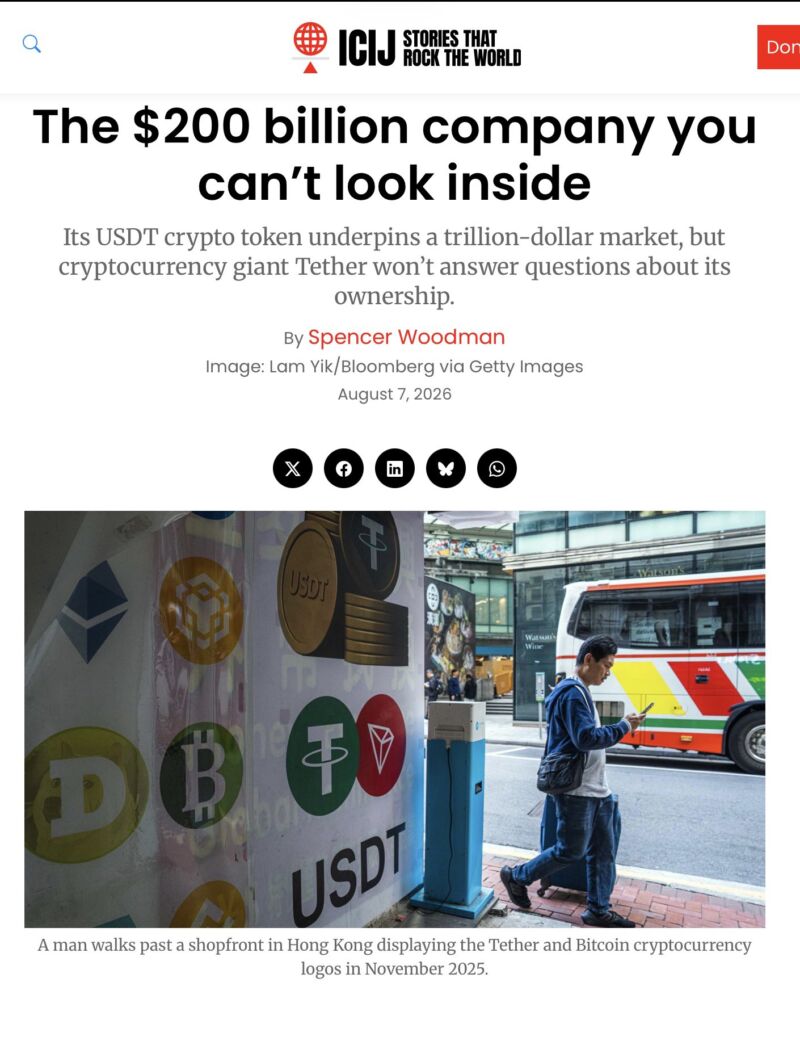 Image for the Tweet beginning: #Cryptocurrencies #Bitcoin #Tether
Il y a
